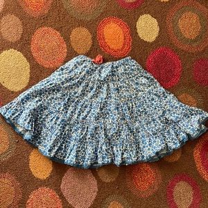 Very cute blue and white, flowered mini Boden skirt for 5 to 6 year old